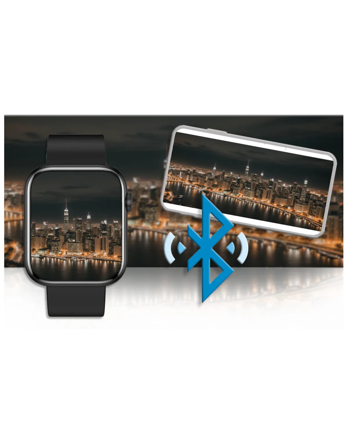 SMARTWATCH UNISEX GRAVITY GT3-3 - ROZMOWY BLUETOOTH, WŁASNE TARCZE (sg022c)