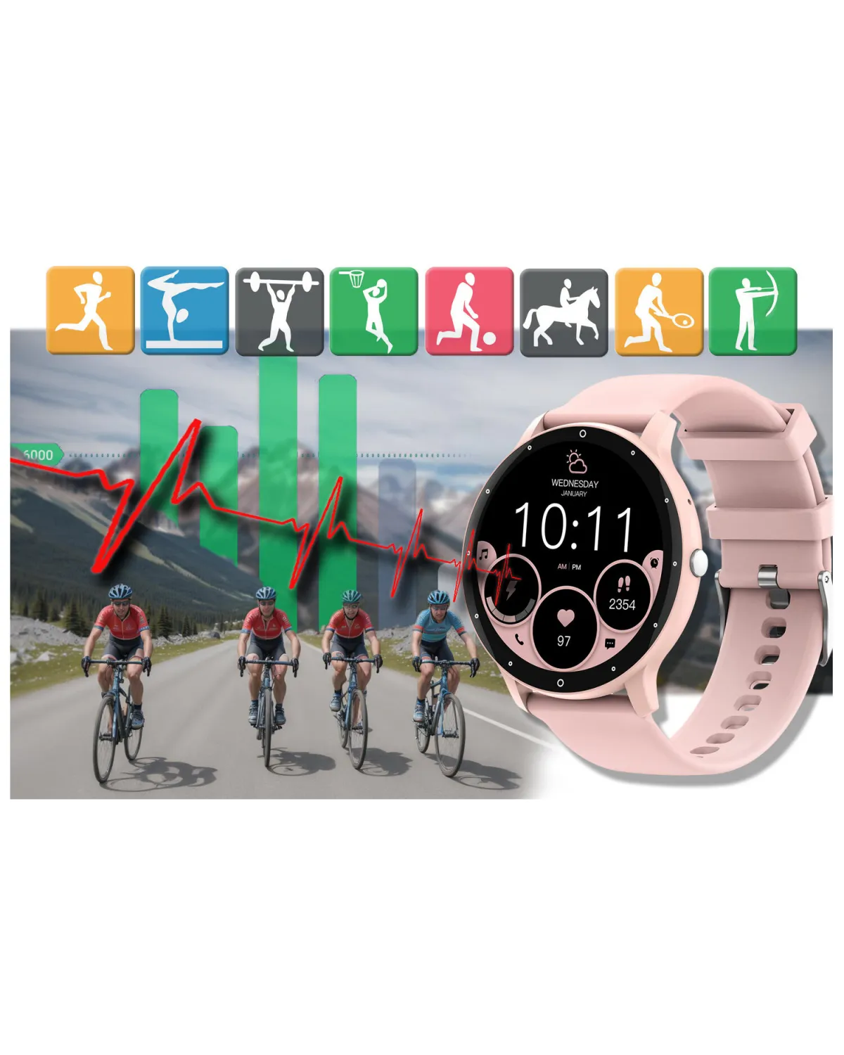 SMARTWATCH UNISEX GRAVITY GT1-5 PRO - ROZMOWY BLUETOOTH, DODATKOWY PASEK (sg027e) SMARTWATCH UNISEX GRAVITY GT1-5 PRO - ROZMOWY BLUETOOTH, DODATKOWY PASEK (sg027e)