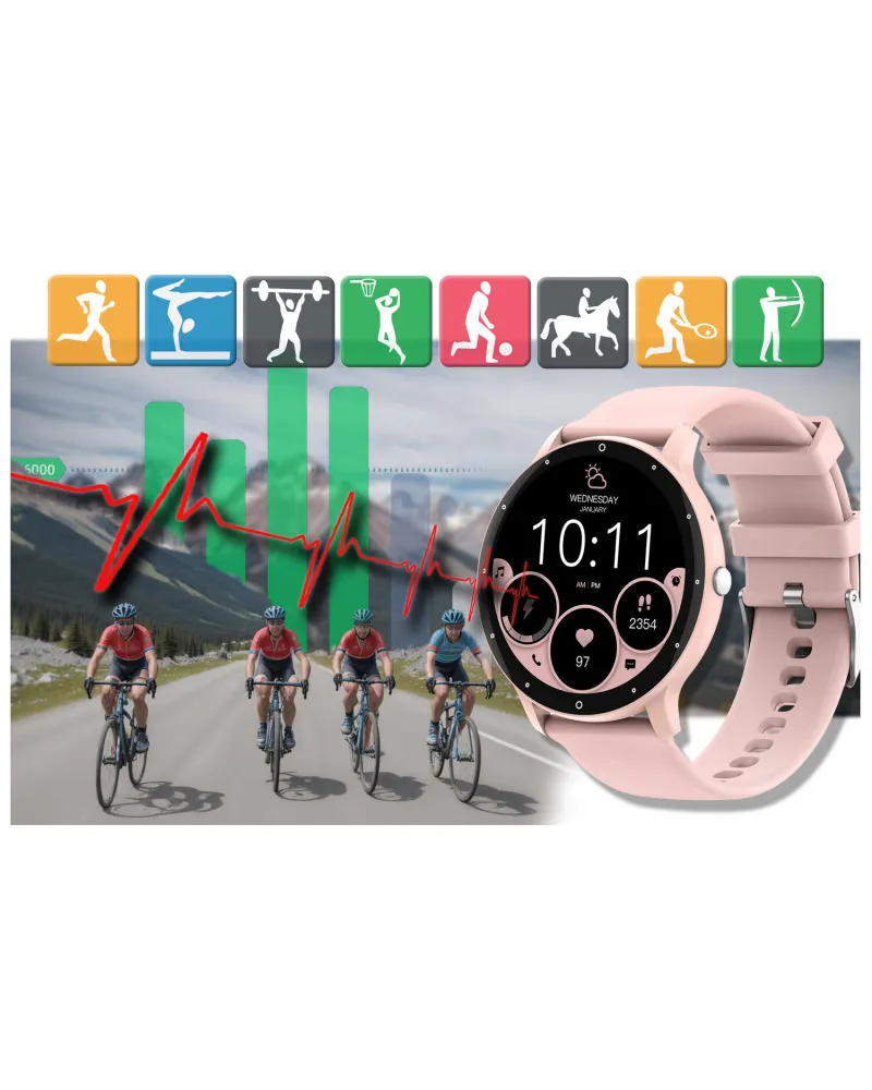 SMARTWATCH UNISEX GRAVITY GT1-5 PRO - ROZMOWY BLUETOOTH, DODATKOWY PASEK (sg027e) SMARTWATCH UNISEX GRAVITY GT1-5 PRO - ROZMOWY BLUETOOTH, DODATKOWY PASEK (sg027e)