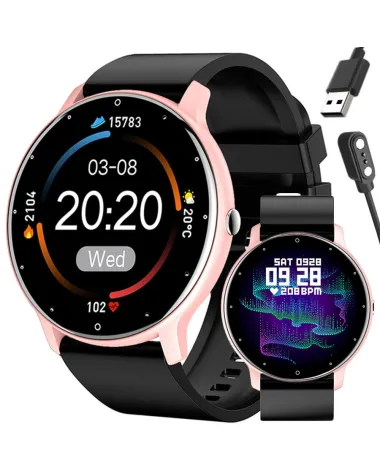 SMARTWATCH UNISEX GRAVITY GT1-2  PULSOMETR, WŁASNE TARCZE (sg015b)