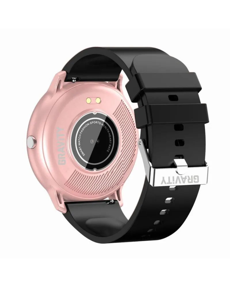SMARTWATCH UNISEX GRAVITY GT1-2  PULSOMETR, WŁASNE TARCZE (sg015b)