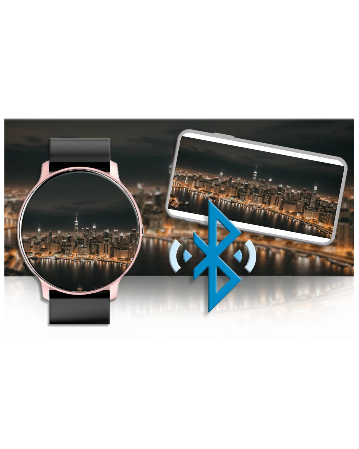 SMARTWATCH UNISEX GRAVITY GT1-2  PULSOMETR, WŁASNE TARCZE (sg015b)