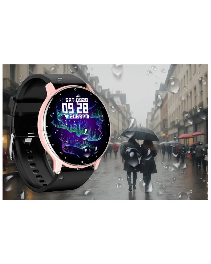 SMARTWATCH UNISEX GRAVITY GT1-2  PULSOMETR, WŁASNE TARCZE (sg015b)