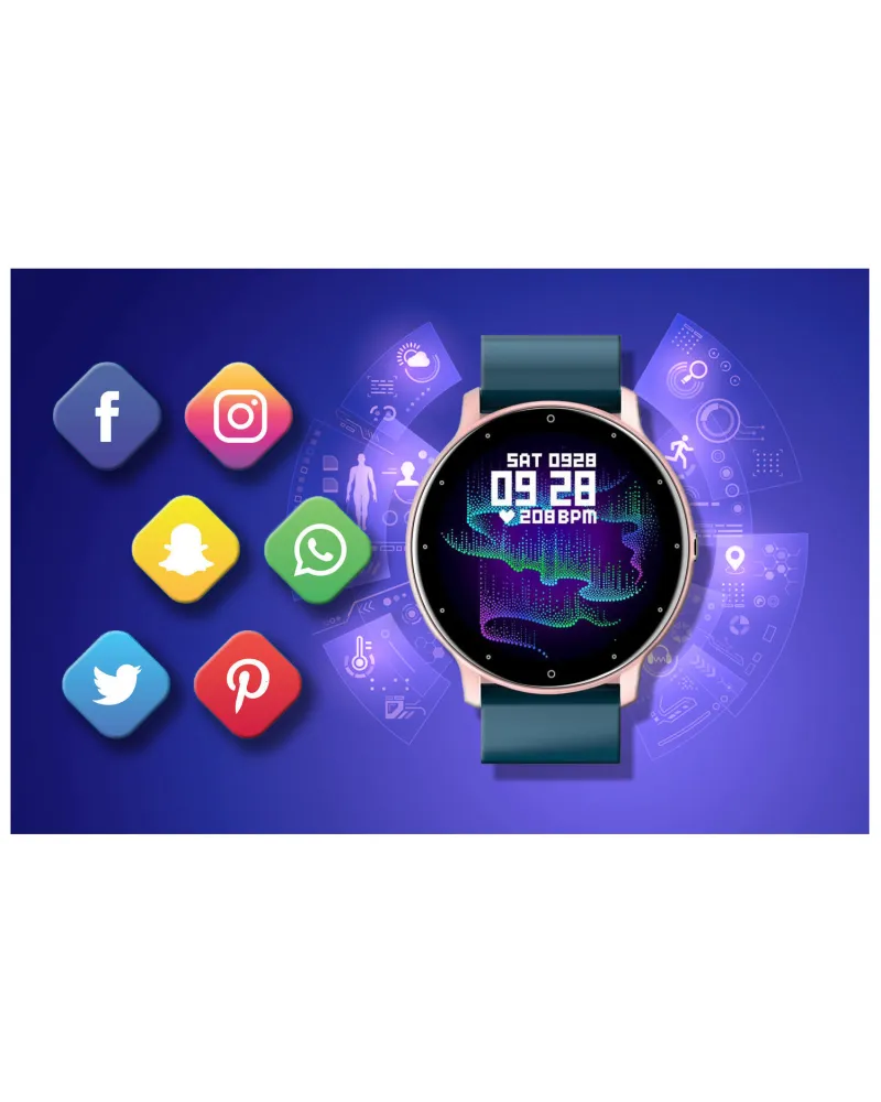 SMARTWATCH UNISEX GRAVITY GT1-4 - PULSOMETR, WŁASNE TARCZE (sg015d)