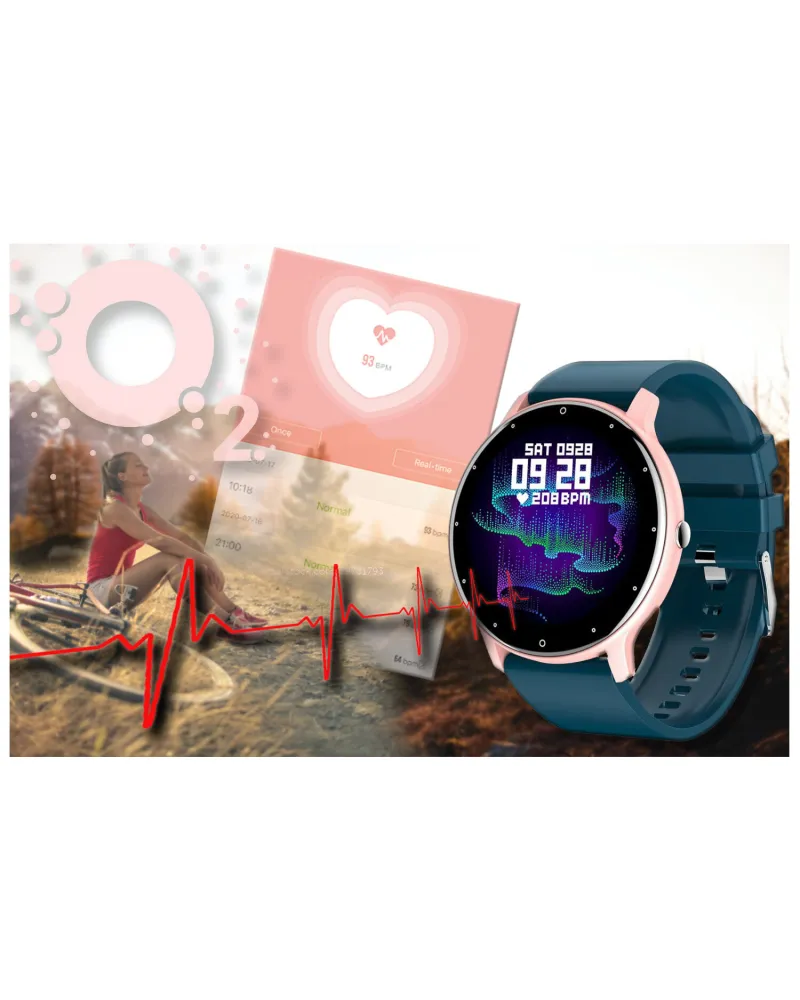 SMARTWATCH UNISEX GRAVITY GT1-4 - PULSOMETR, WŁASNE TARCZE (sg015d)