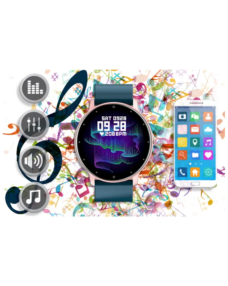 SMARTWATCH UNISEX GRAVITY GT1-4 - PULSOMETR, WŁASNE TARCZE (sg015d)