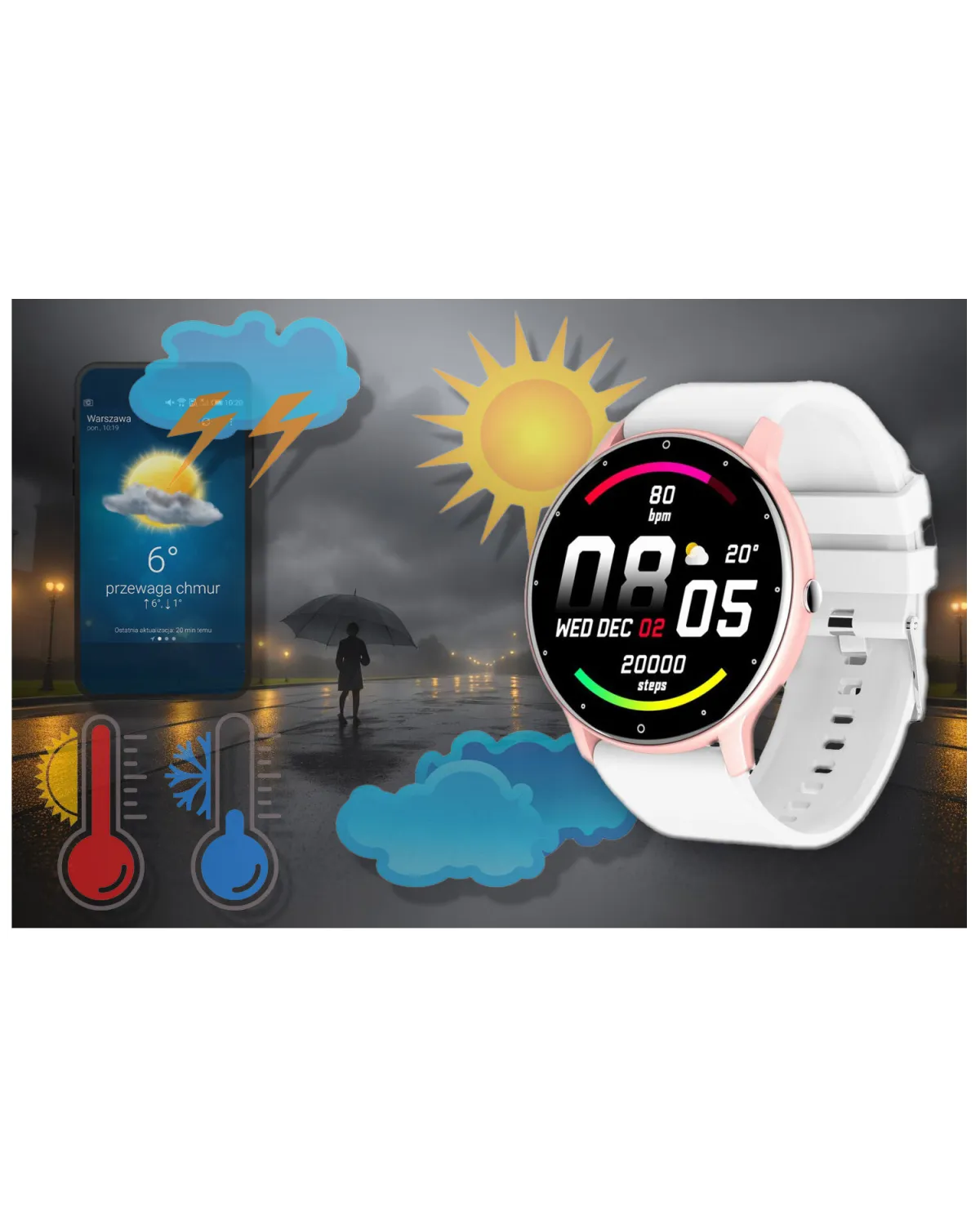 SMARTWATCH UNISEX GRAVITY GT1-7 - PULSOMETR, WŁASNE TARCZE (sg015g) SMARTWATCH UNISEX GRAVITY GT1-7 - PULSOMETR, WŁASNE TARCZE (sg015g)