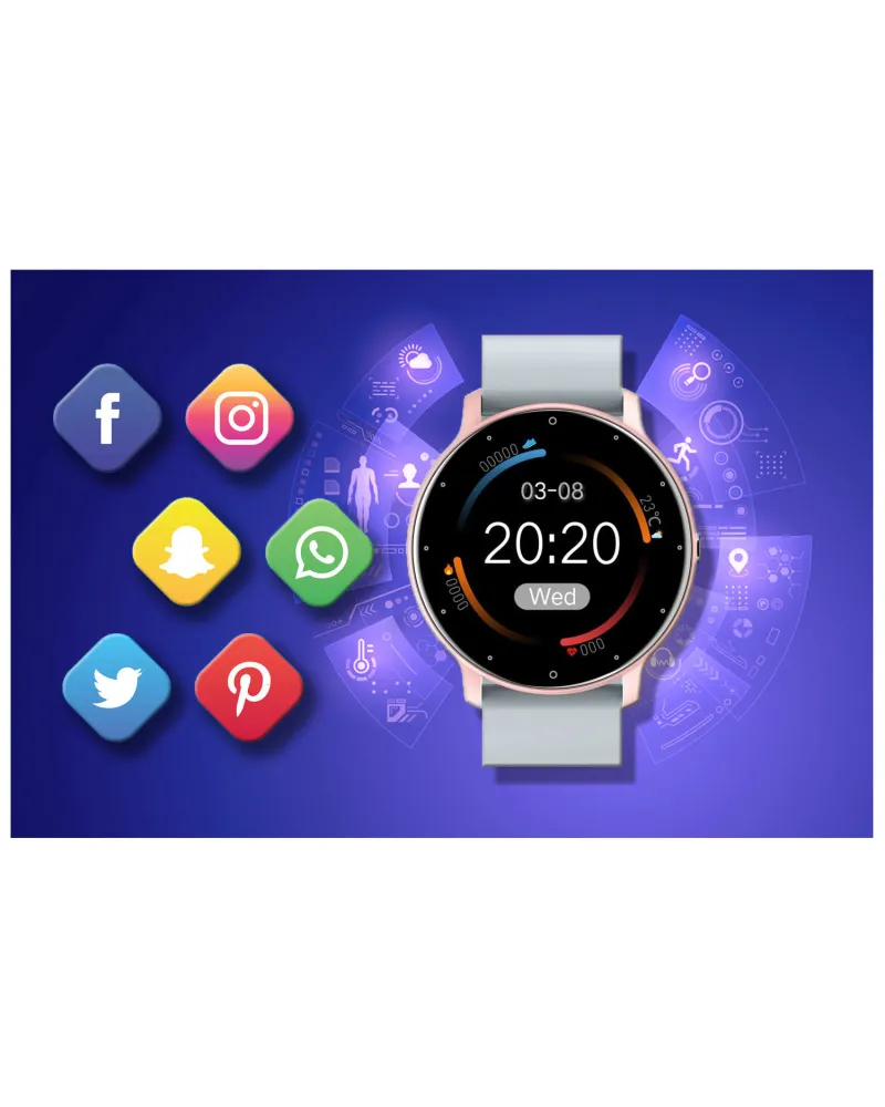 SMARTWATCH UNISEX GRAVITY GT1-8 - PULSOMETR, WŁASNE TARCZE (sg015h) SMARTWATCH UNISEX GRAVITY GT1-8 - PULSOMETR, WŁASNE TARCZE (sg015h)
