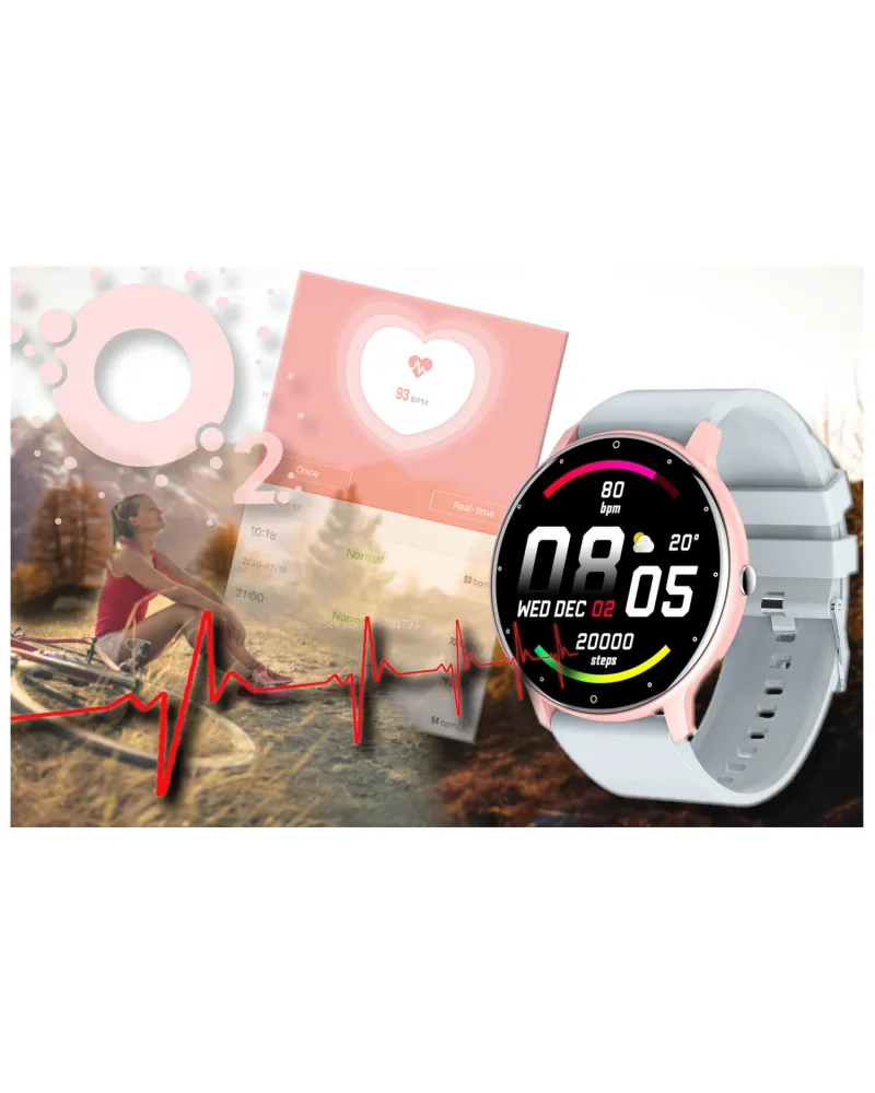 SMARTWATCH UNISEX GRAVITY GT1-8 - PULSOMETR, WŁASNE TARCZE (sg015h) SMARTWATCH UNISEX GRAVITY GT1-8 - PULSOMETR, WŁASNE TARCZE (sg015h)