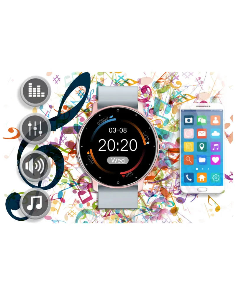 SMARTWATCH UNISEX GRAVITY GT1-8 - PULSOMETR, WŁASNE TARCZE (sg015h) SMARTWATCH UNISEX GRAVITY GT1-8 - PULSOMETR, WŁASNE TARCZE (sg015h)