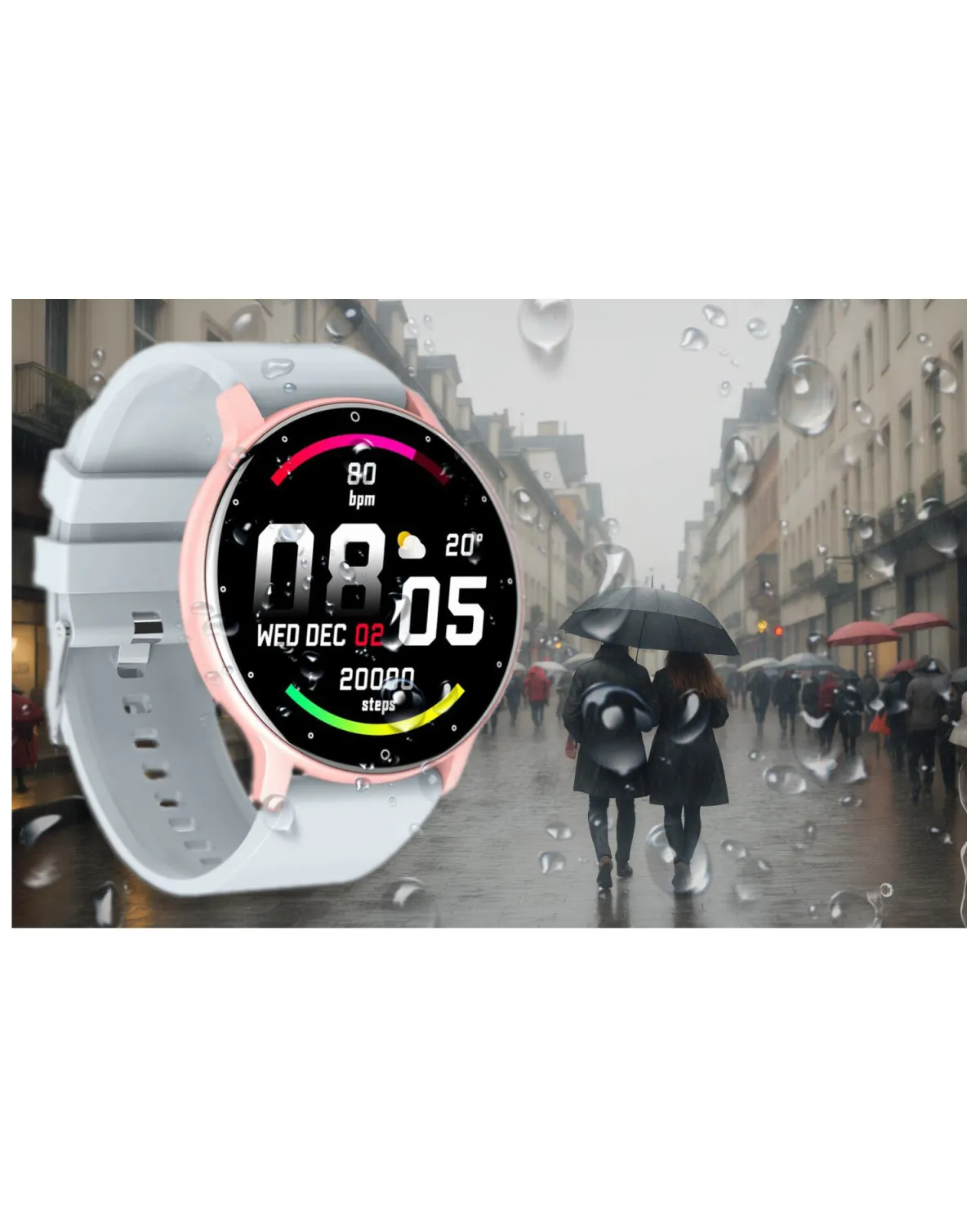 SMARTWATCH UNISEX GRAVITY GT1-8 - PULSOMETR, WŁASNE TARCZE (sg015h) SMARTWATCH UNISEX GRAVITY GT1-8 - PULSOMETR, WŁASNE TARCZE (sg015h)