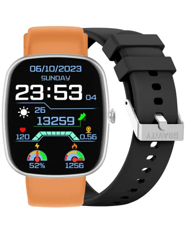SMARTWATCH UNISEX GRAVITY GT18-4 - ROZMOWY BLUETOOTH, DODATKOWY PASEK (sg036d)