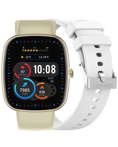SMARTWATCH UNISEX GRAVITY GT18-8 - ROZMOWY BLUETOOTH, DODATKOWY PASEK (sg036h)