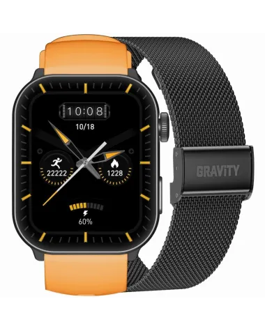 SMARTWATCH UNISEX GRAVITY GT28-2 - ROZMOWY BLUETOOTH, DODATKOWY PASEK (sg037b)