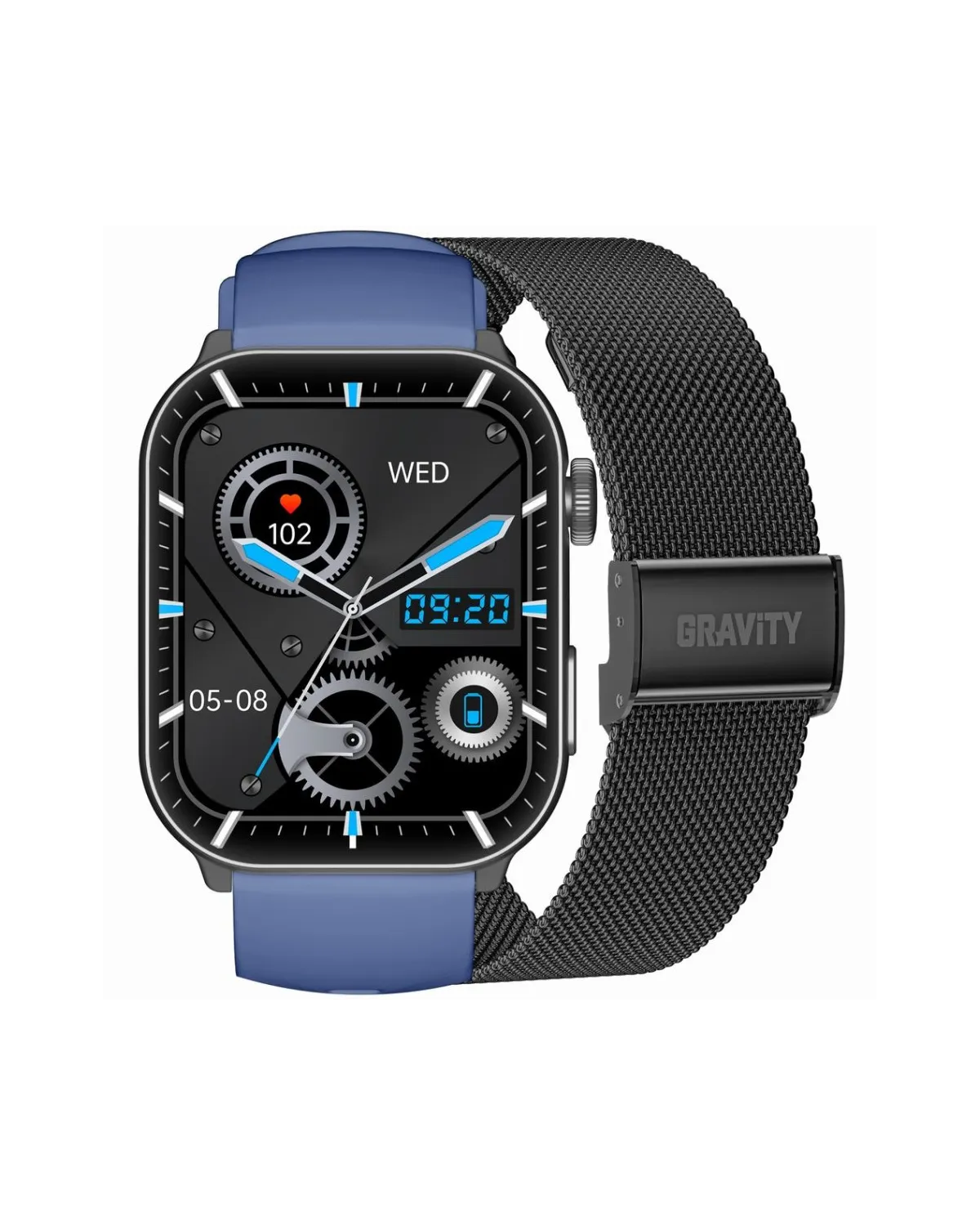 SMARTWATCH UNISEX GRAVITY GT28-3 - ROZMOWY BLUETOOTH, DODATKOWY PASEK (sg037c)