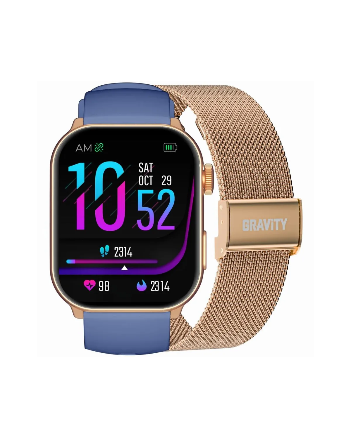 SMARTWATCH UNISEX GRAVITY GT28-8 - ROZMOWY BLUETOOTH, DODATKOWY PASEK (sg037g) SMARTWATCH UNISEX GRAVITY GT28-8 - ROZMOWY BLUETOOTH, DODATKOWY PASEK (sg037g)