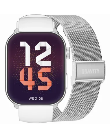 SMARTWATCH UNISEX GRAVITY GT28-10 - ROZMOWY BLUETOOTH, DODATKOWY PASEK (sg037j)
