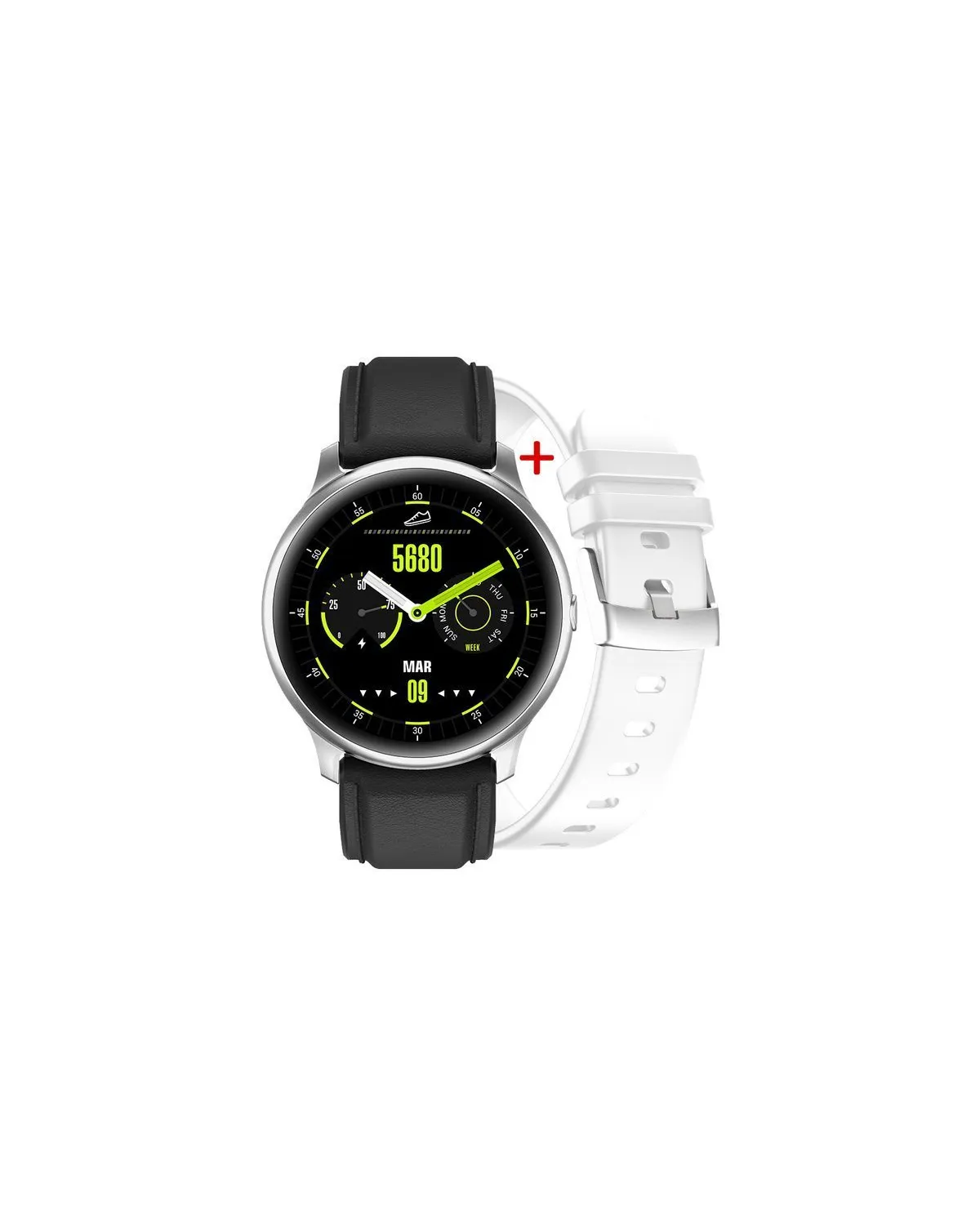 SMARTWATCH MĘSKI G. Rossi G.RSWSF1-3C1-1 silver/black + dodatkowy PASEK (sg003a) SMARTWATCH MĘSKI G. Rossi G.RSWSF1-3C1-1 silver/black + dodatkowy PASEK (sg003a)