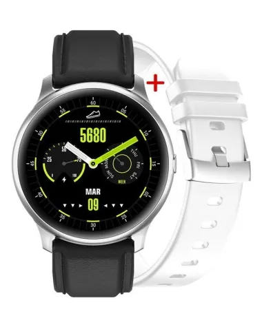 SMARTWATCH MĘSKI G. Rossi G.RSWSF1-3C1-1 silver/black + dodatkowy PASEK (sg003a)