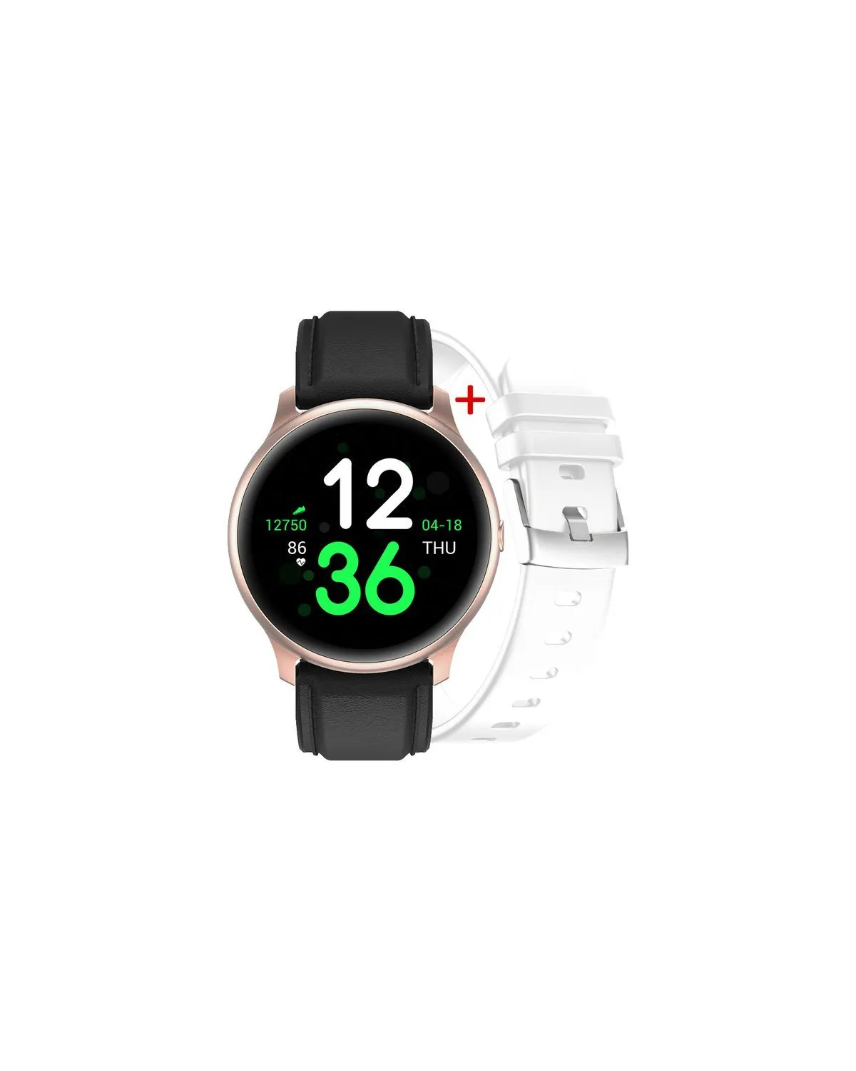SMARTWATCH DAMSKI G. Rossi G.RSF1-4C2-1 rosegold/black + dodatkowy PASEK (sg003b) SMARTWATCH DAMSKI G. Rossi G.RSF1-4C2-1 rosegold/black + dodatkowy PASEK (sg003b)
