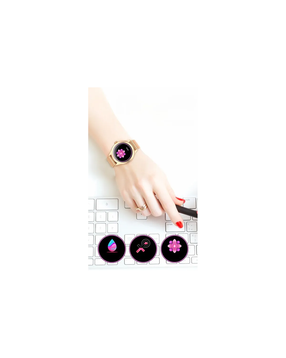SMARTWATCH DAMSKI G. Rossi SW014-2 rosegold (sg009b) SMARTWATCH DAMSKI G. Rossi SW014-2 rosegold (sg009b)