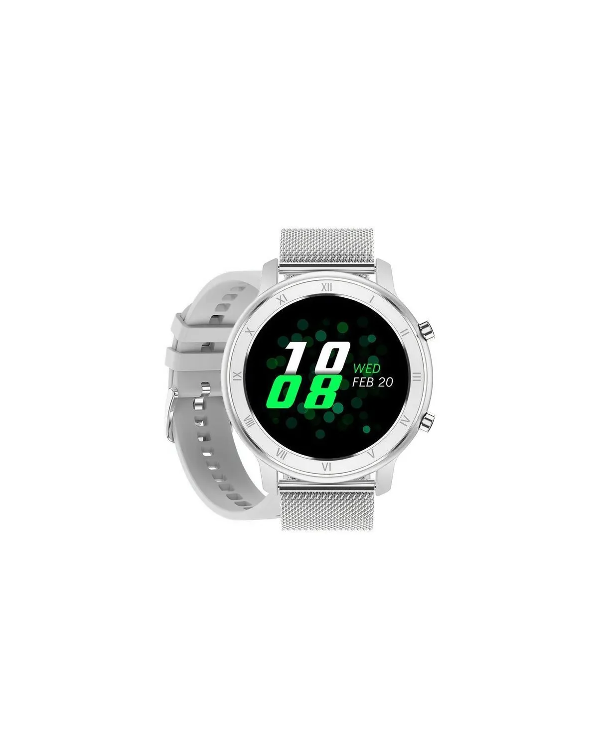 SMARTWATCH UNISEX Pacific 17-1 Bransoleta - srebrna + dodatkowy PASEK (sy010a)