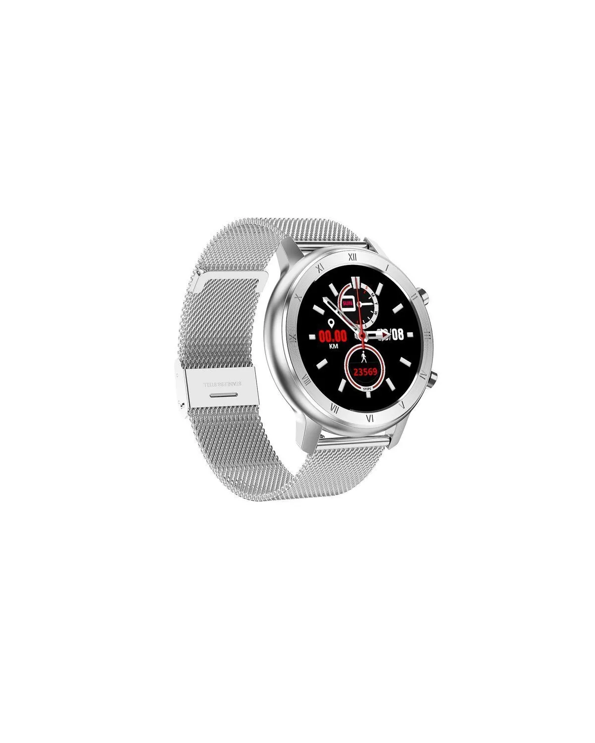 SMARTWATCH UNISEX Pacific 17-1 Bransoleta - srebrna + dodatkowy PASEK (sy010a)