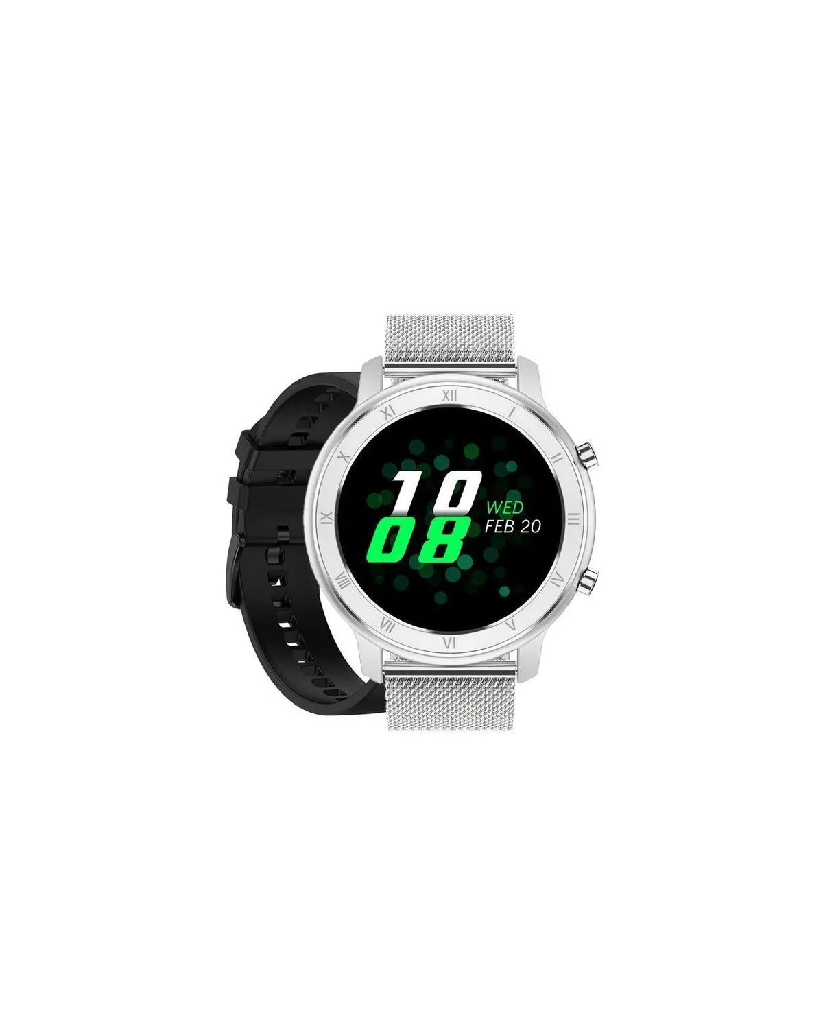 SMARTWATCH UNISEX Pacific 17-3 Bransoleta - srebrna + dodatkowy PASEK (sy010c) SMARTWATCH UNISEX Pacific 17-3 Bransoleta - srebrna + dodatkowy PASEK (sy010c)