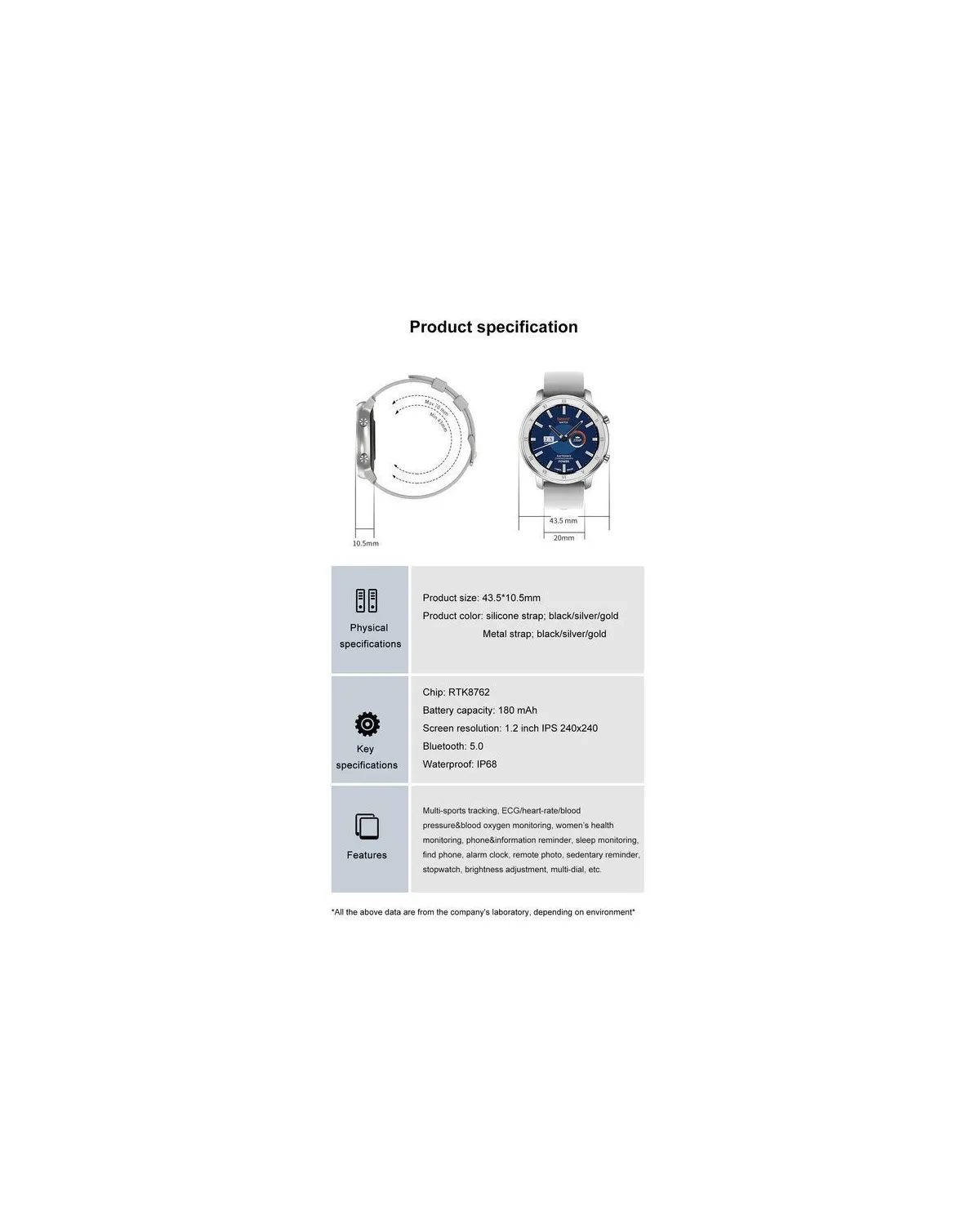 SMARTWATCH UNISEX Pacific 17-3 Bransoleta - srebrna + dodatkowy PASEK (sy010c) SMARTWATCH UNISEX Pacific 17-3 Bransoleta - srebrna + dodatkowy PASEK (sy010c)
