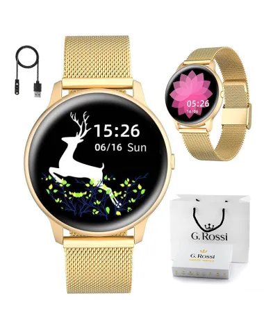 SMARTWATCH UNISEX G. Rossi SW015-5 gold (sg010e)