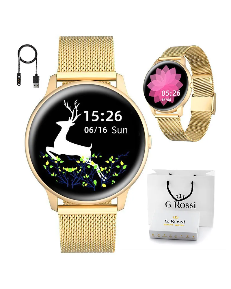SMARTWATCH UNISEX G. Rossi SW015-5 gold (sg010e) SMARTWATCH UNISEX G. Rossi SW015-5 gold (sg010e)