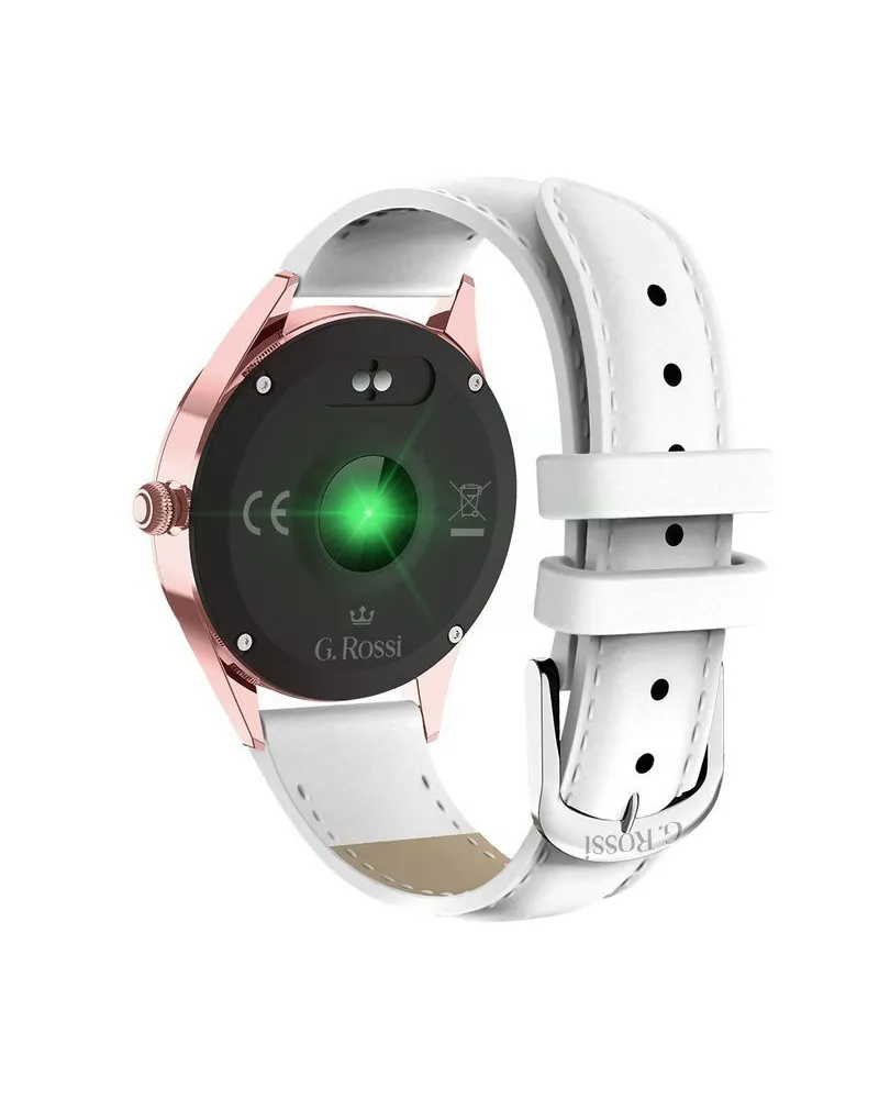 SMARTWATCH DAMSKI G. Rossi SW017-5 r.gold/white (sg011e) SMARTWATCH DAMSKI G. Rossi SW017-5 r.gold/white (sg011e)