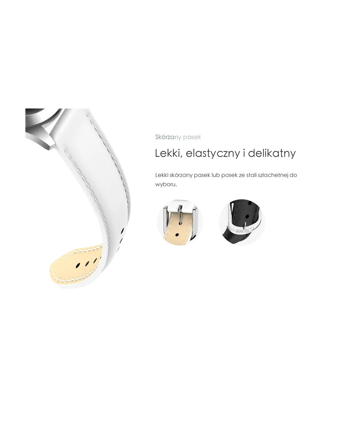 SMARTWATCH DAMSKI G. Rossi SW017-5 r.gold/white (sg011e) SMARTWATCH DAMSKI G. Rossi SW017-5 r.gold/white (sg011e)