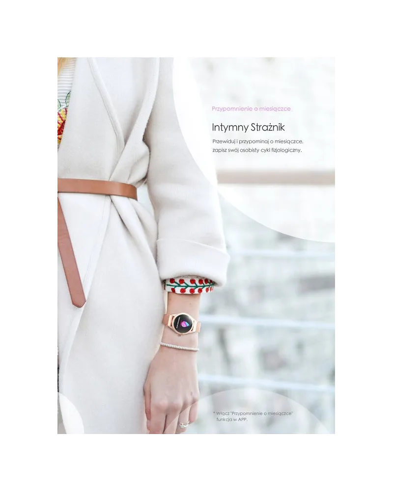 SMARTWATCH DAMSKI G. Rossi SW017-5 r.gold/white (sg011e) SMARTWATCH DAMSKI G. Rossi SW017-5 r.gold/white (sg011e)