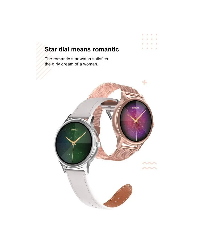 SMARTWATCH DAMSKI PACIFIC 18-1 - BRANSOLETA + PASEK: Rosegold / R&oacute;żowy (sy015a)