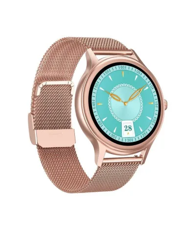 SMARTWATCH DAMSKI PACIFIC 18-2 - BRANSOLETA + PASEK: Rosegold / Biały (sy015b)