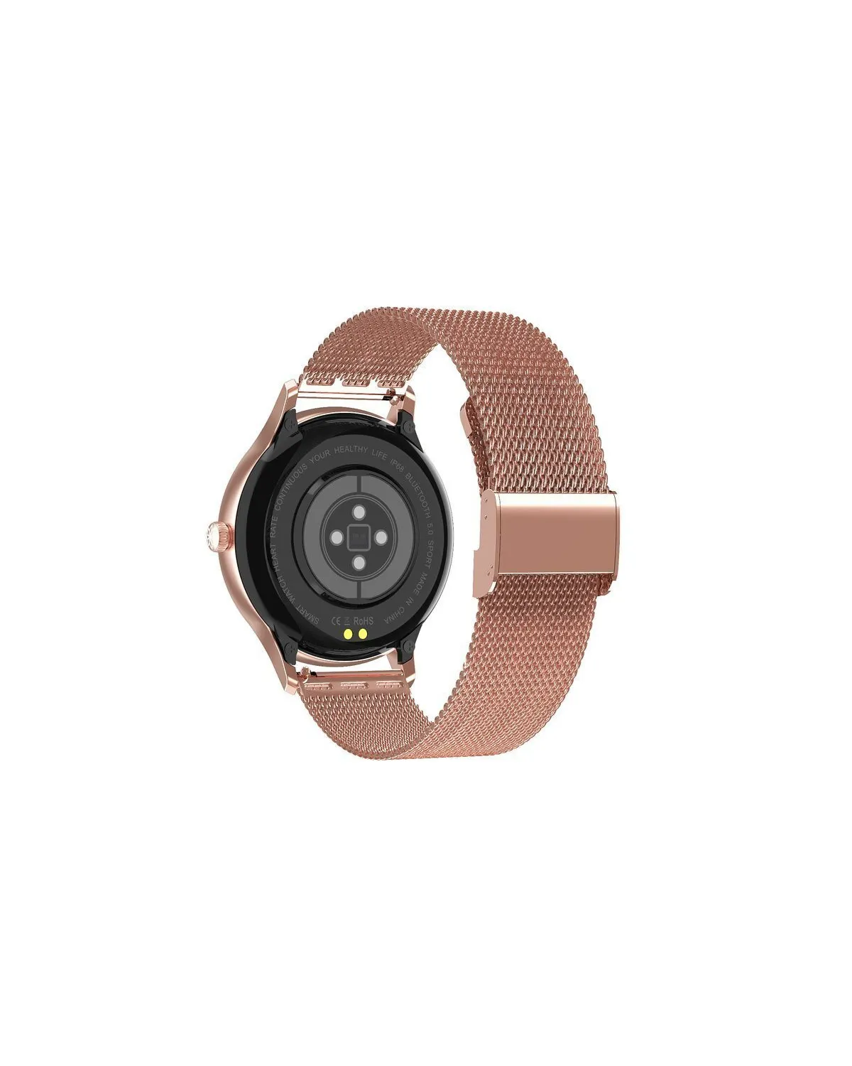 SMARTWATCH DAMSKI PACIFIC 18-2 - BRANSOLETA + PASEK: Rosegold / Biały (sy015b)