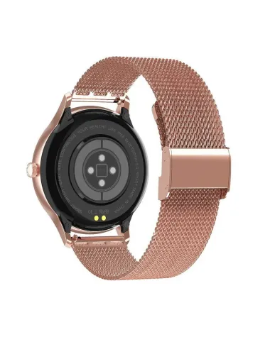 SMARTWATCH DAMSKI PACIFIC 18-2 - BRANSOLETA + PASEK: Rosegold / Biały (sy015b)