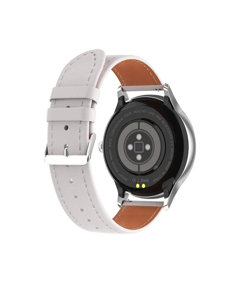 SMARTWATCH DAMSKI PACIFIC 18-2 - BRANSOLETA + PASEK: Rosegold / Biały (sy015b)