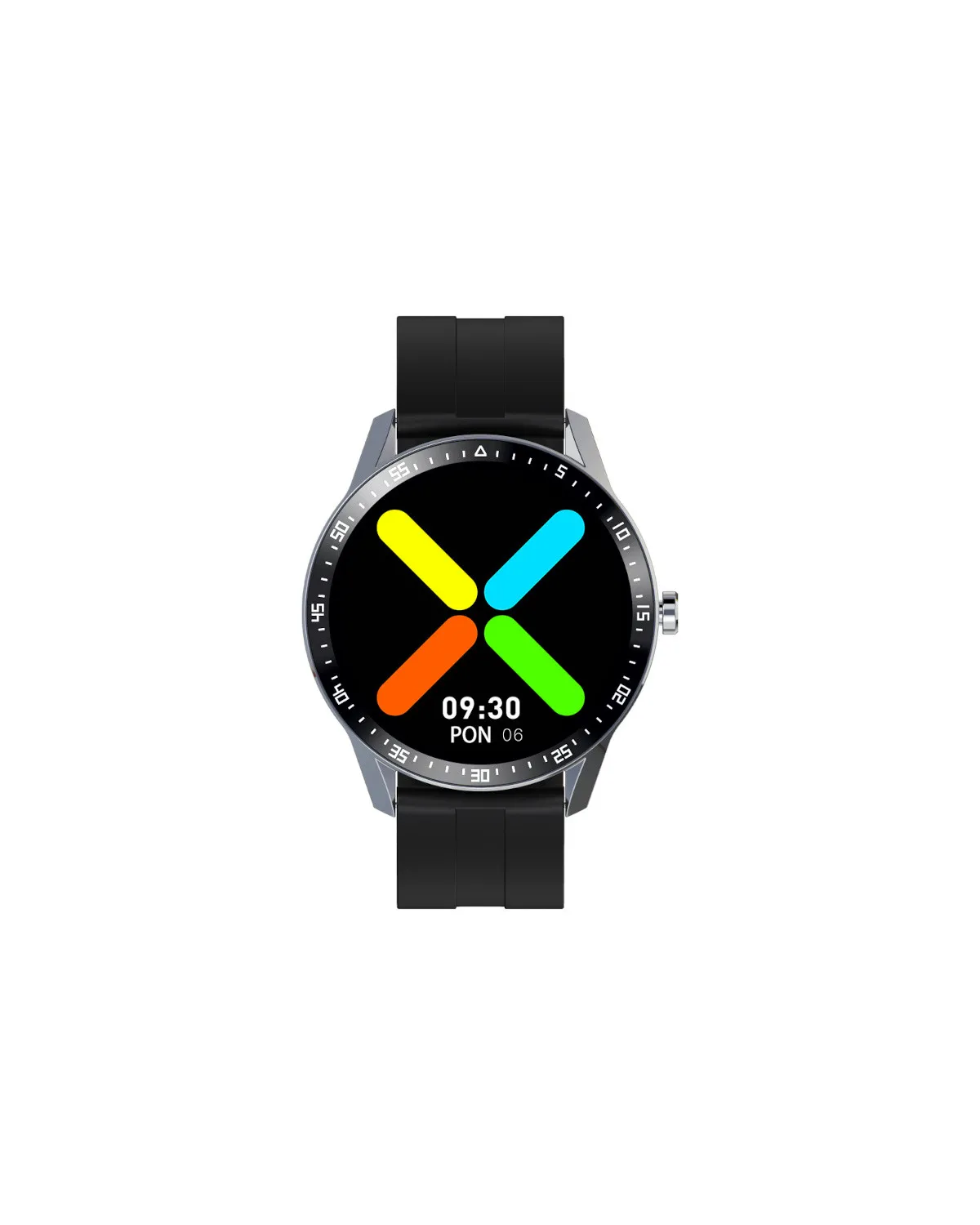 SMARTWATCH MĘSKI G. Rossi SW018-1 silver/black (sg012a) WŁASNE TARCZE