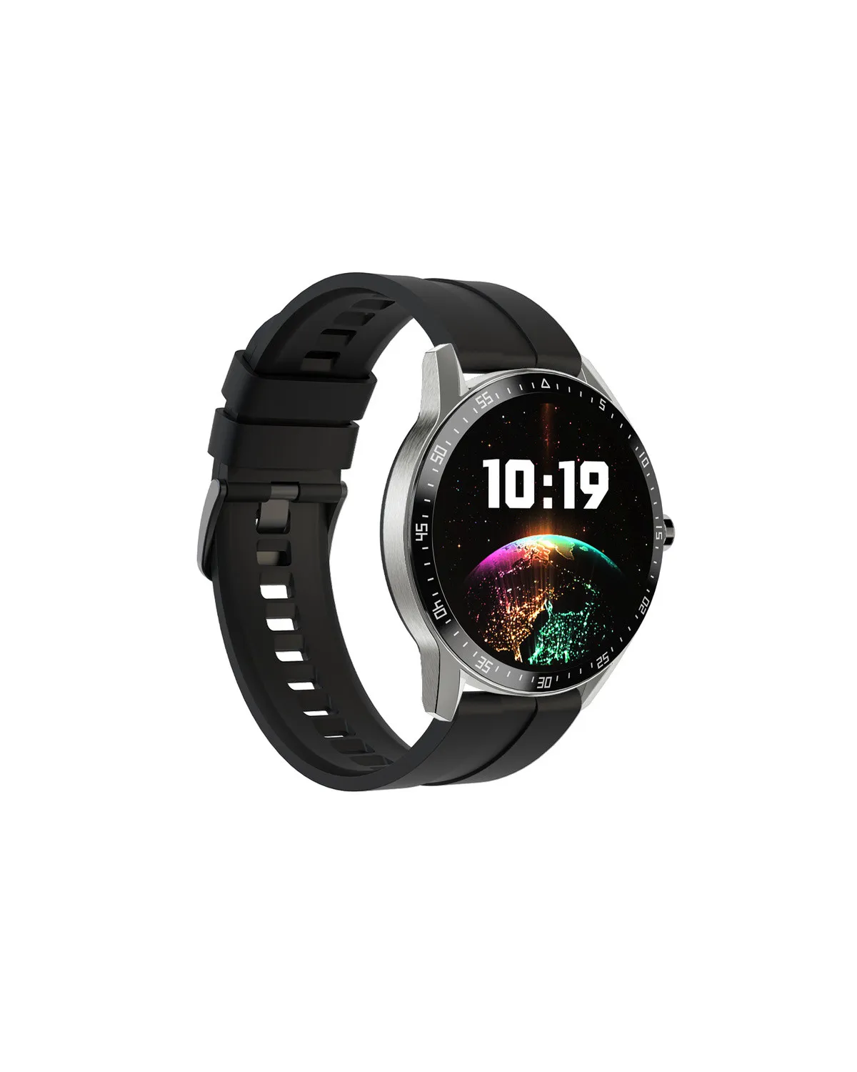 SMARTWATCH MĘSKI G. Rossi SW018-1 silver/black (sg012a) WŁASNE TARCZE
