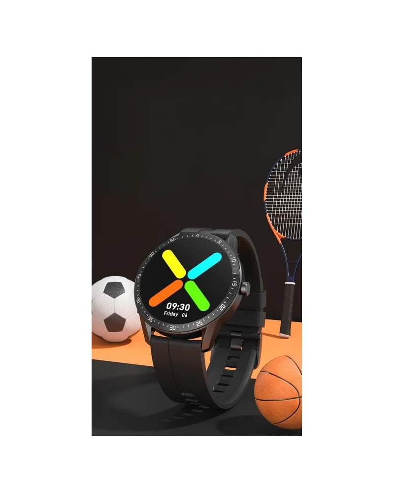SMARTWATCH MĘSKI G. Rossi SW018-1 silver/black (sg012a) WŁASNE TARCZE
