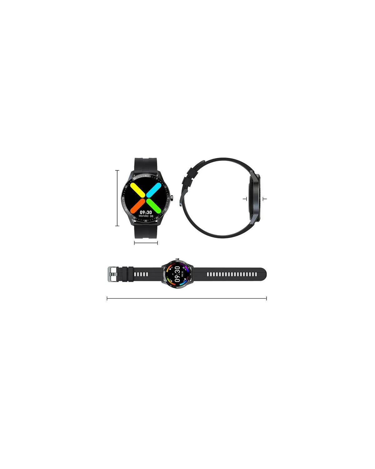 SMARTWATCH MĘSKI G. Rossi SW018-4 black/red (sg012d) WŁASNE TARCZE SMARTWATCH MĘSKI G. Rossi SW018-4 black/red (sg012d) WŁASNE TARCZE