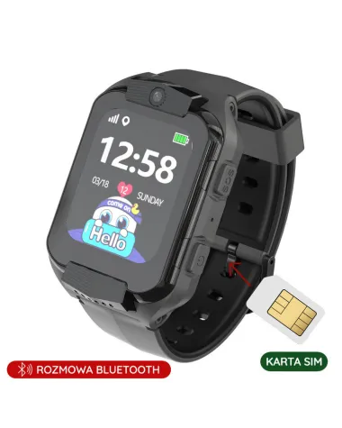 SMARTWATCH DZIECIĘCY PACIFIC 32-1 KIDS - black (sy028a)