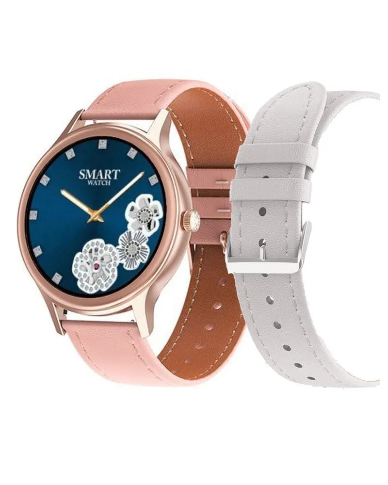 SMARTWATCH DAMSKI PACIFIC 18-6 - DWA PASKI: Różowy / Biały (sy015f) SMARTWATCH DAMSKI PACIFIC 18-6 - DWA PASKI: Różowy / Biały (sy015f)