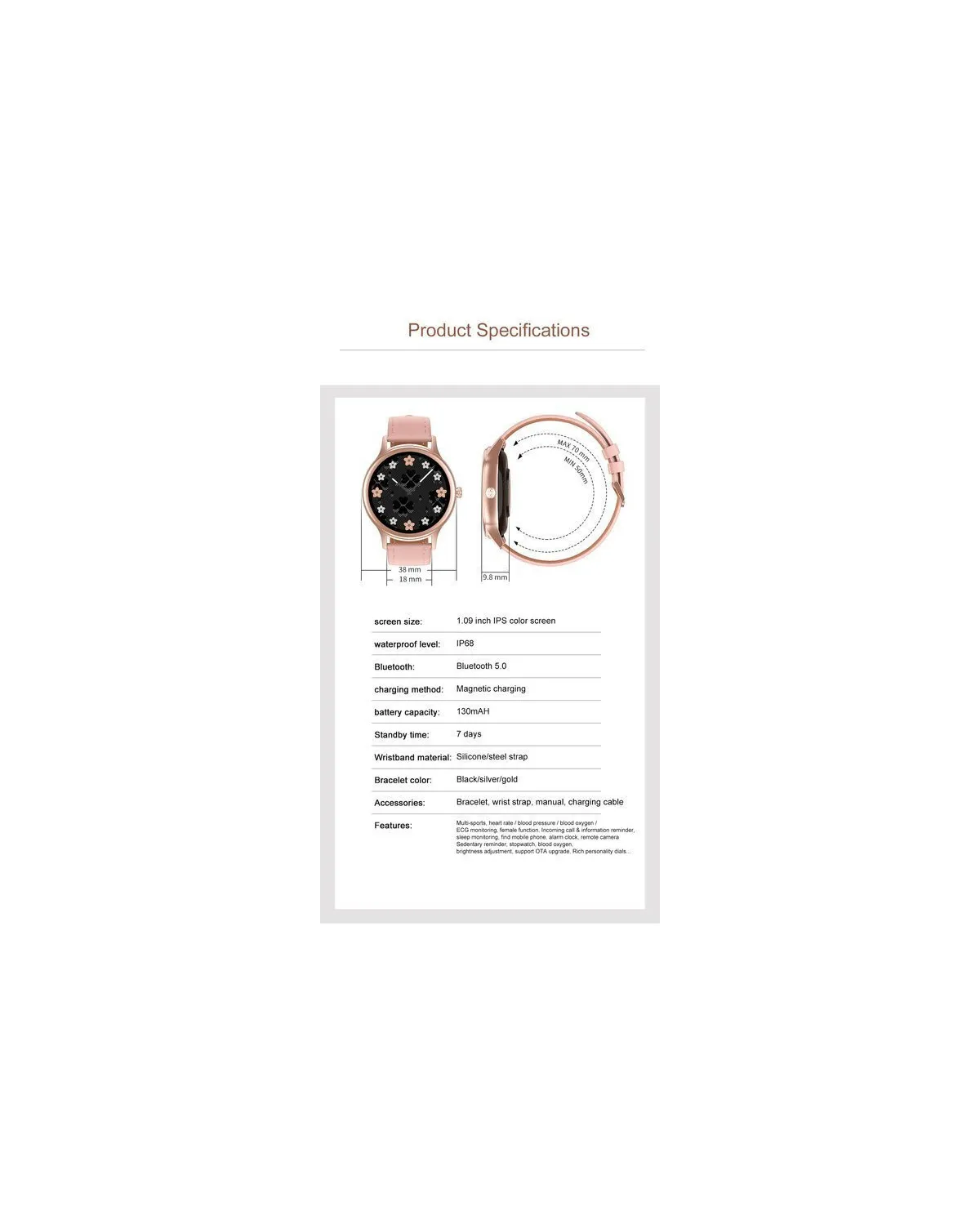 SMARTWATCH DAMSKI PACIFIC 18-6 - DWA PASKI: Różowy / Biały (sy015f) SMARTWATCH DAMSKI PACIFIC 18-6 - DWA PASKI: Różowy / Biały (sy015f)