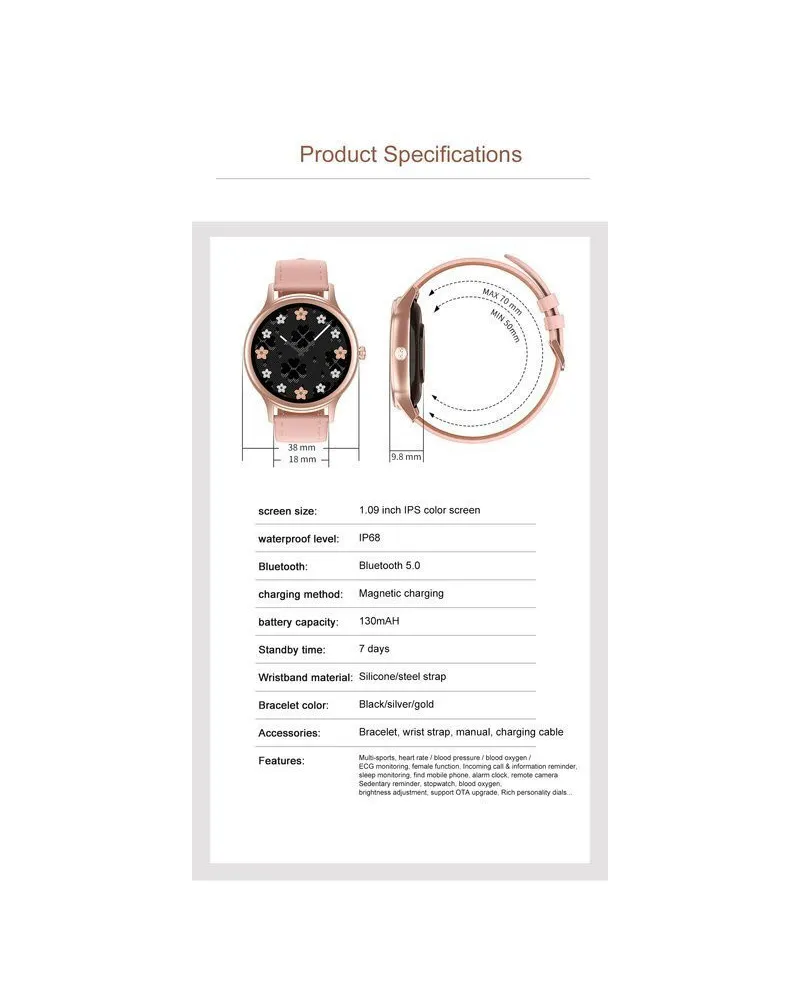 SMARTWATCH DAMSKI PACIFIC 18-6 - DWA PASKI: Różowy / Biały (sy015f) SMARTWATCH DAMSKI PACIFIC 18-6 - DWA PASKI: Różowy / Biały (sy015f)