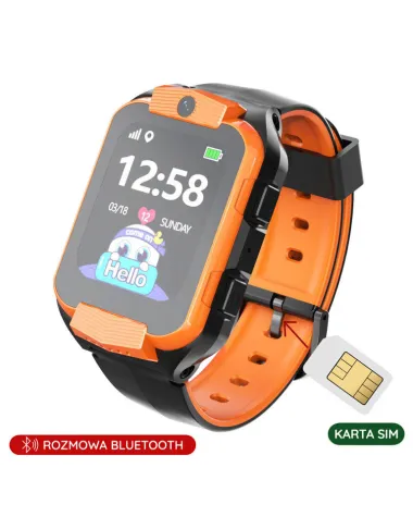 SMARTWATCH DZIECIĘCY PACIFIC 32-3 KIDS - orange / black (sy028c)