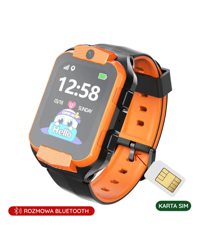 SMARTWATCH DZIECIĘCY PACIFIC 32-3 KIDS - orange / black (sy028c) SMARTWATCH DZIECIĘCY PACIFIC 32-3 KIDS - orange / black (sy028c)