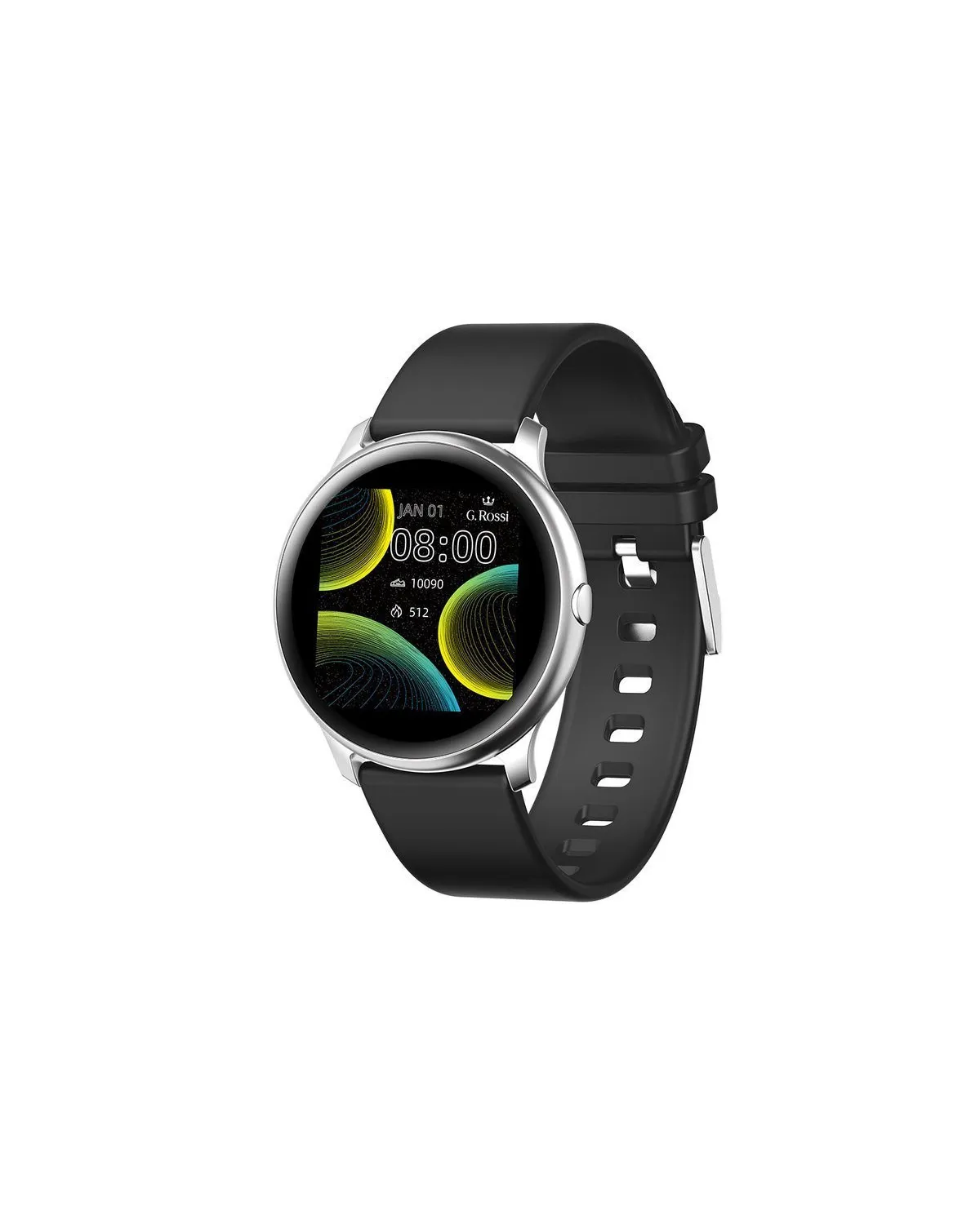 SMARTWATCH UNISEX G. Rossi SW010-13 silver/black (sg005m) SMARTWATCH UNISEX G. Rossi SW010-13 silver/black (sg005m)